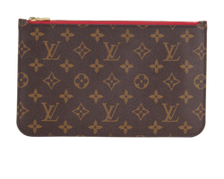 Louis Vuitton Neverfull Pouch, Canvas, Mono, AR2145, S, 3*